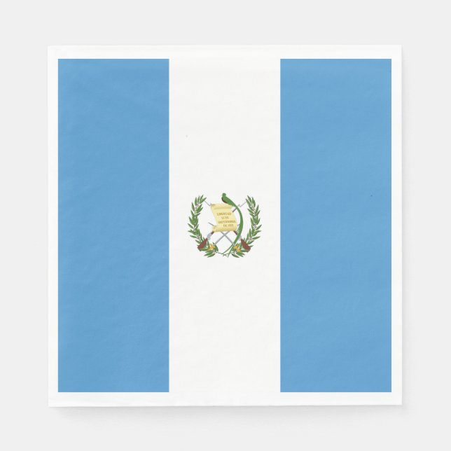 Flagge Guatemalas Serviette (Vorderseite)