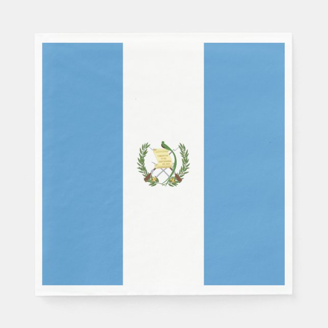 Flagge Guatemalas Serviette (Vorderseite)