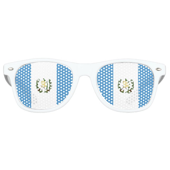 Flagge Guatemalas Sonnenbrille (Vorderseite)