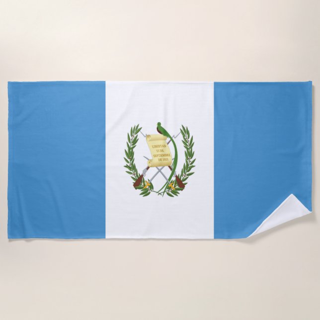 Flagge Guatemalas Strandtuch (Vorderseite)