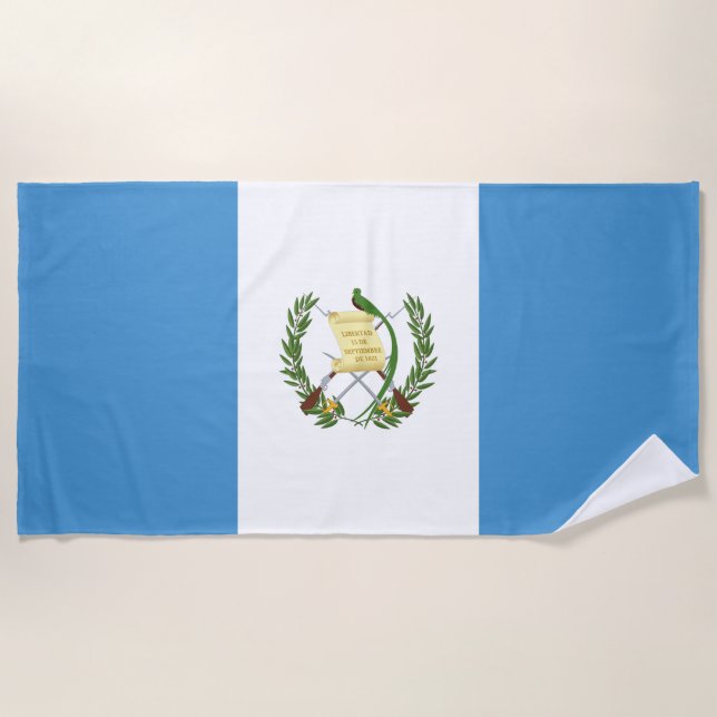 Flagge Guatemalas Strandtuch (Vorderseite)