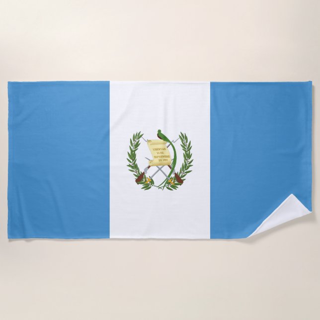 Flagge Guatemalas Strandtuch (Vorderseite)
