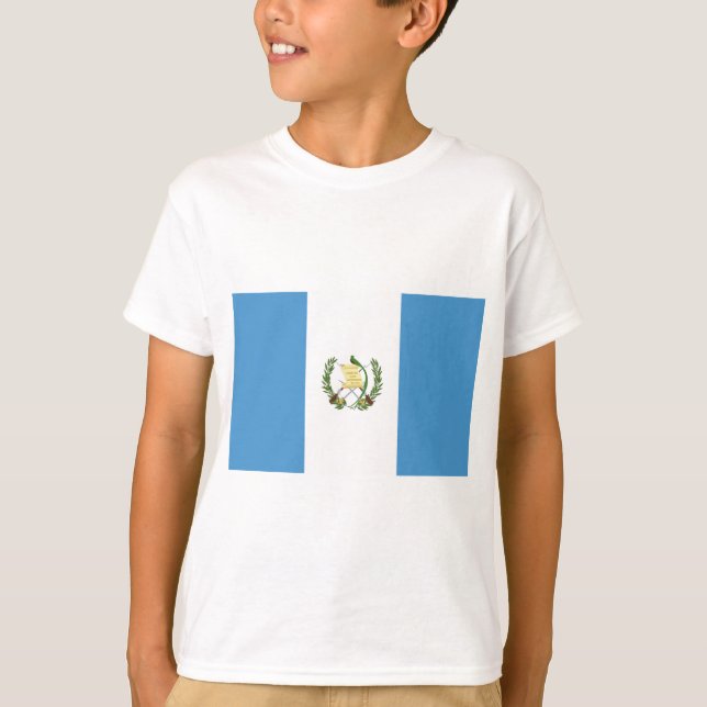 Flagge Guatemalas T-Shirt (Vorderseite)