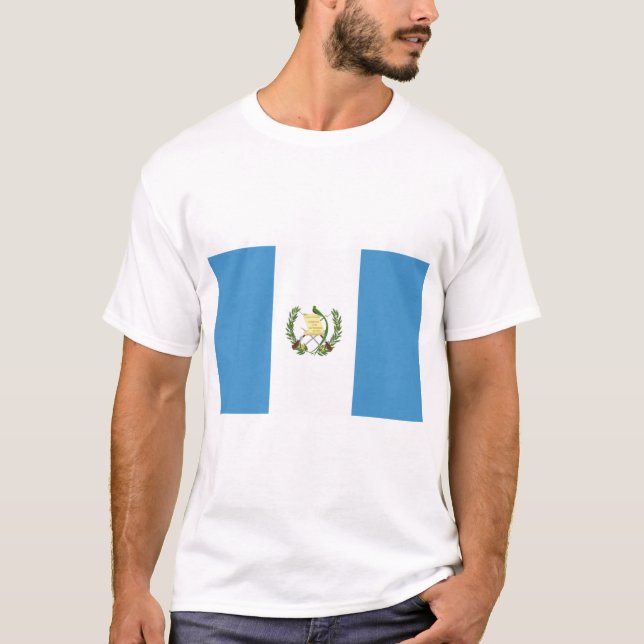 Flagge Guatemalas T-Shirt (Vorderseite)