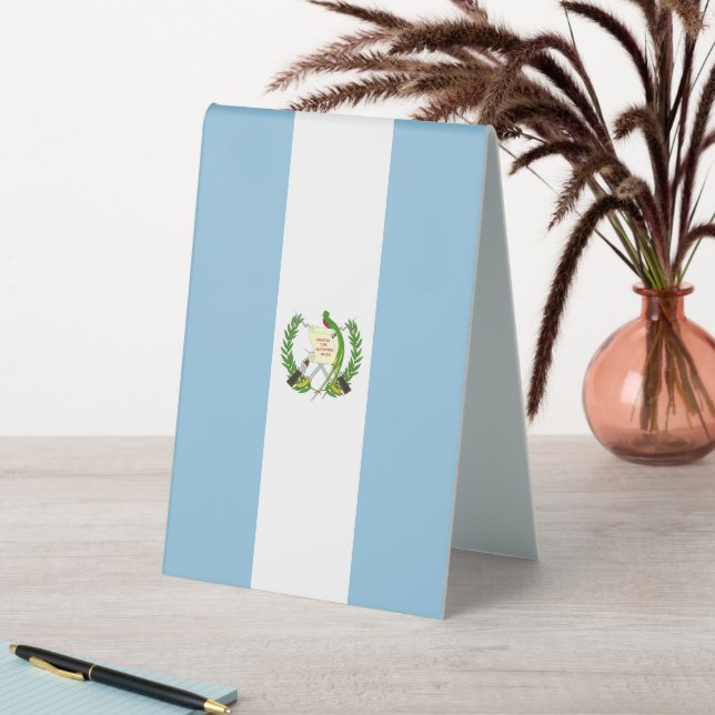 Flagge Guatemalas Tischaufsteller (In Situ (Tisch))