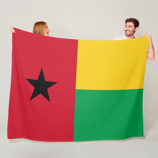 Flagge Guinea-Bissau Fleecedecke (Beispiel)