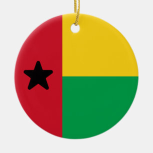 Flagge Guinea-Bissau Keramik Ornament