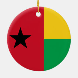 Flagge Guinea-Bissau Keramik Ornament