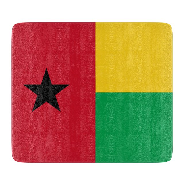 Flagge Guinea-Bissau Schneidebrett (Vorderseite)