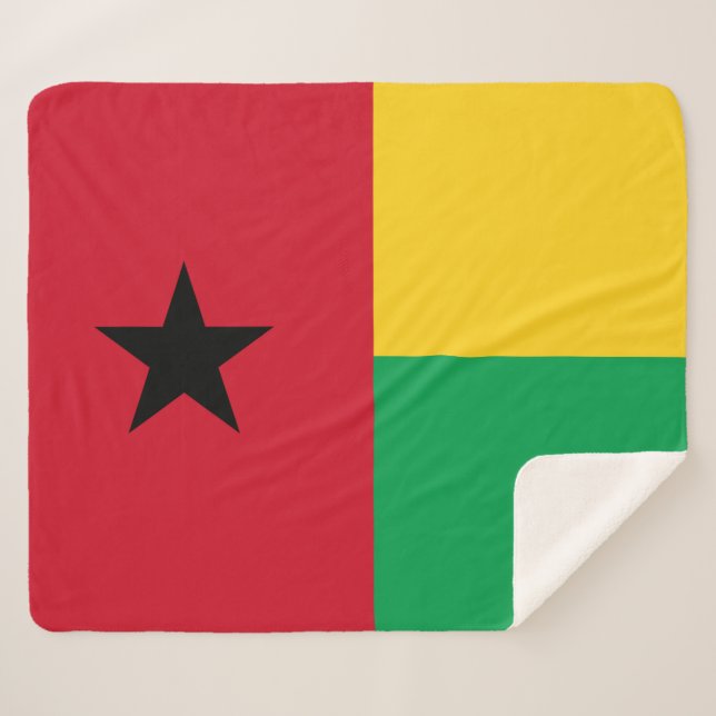 Flagge Guinea-Bissau Sherpadecke (Vorderseite (Horizontal))