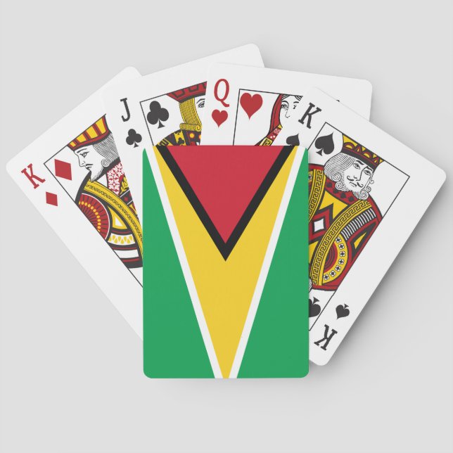 Flagge Guyana (Guyana) Spielkarten (Rückseite)