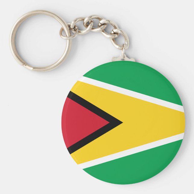 Flagge Guyanas (Guyana) Schlüsselanhänger (Vorne)