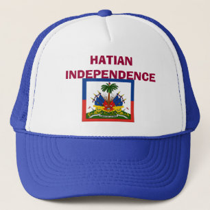 Flagge-Haiti-Detailfahrwerk, HATIAN UNABHÄNGIGKEI Truckerkappe
