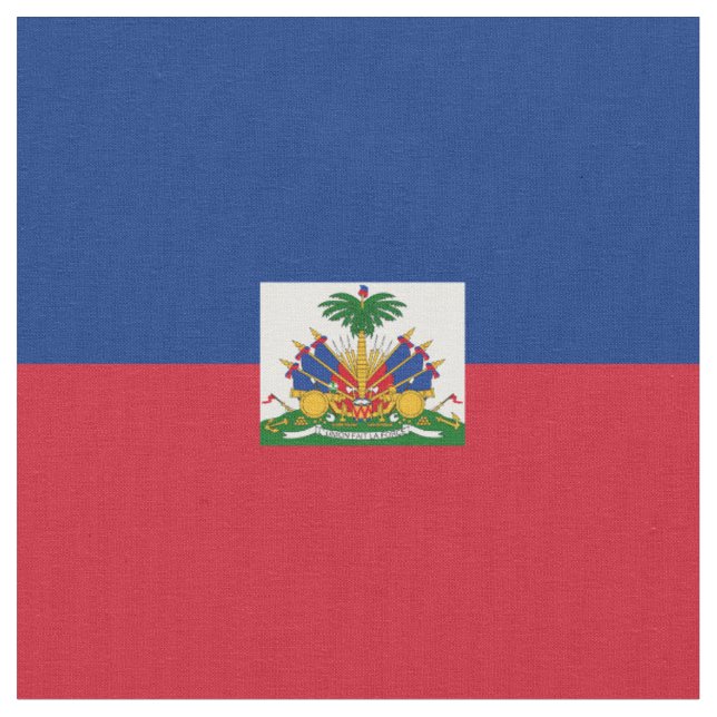 Flagge Haitis Stoff (Nahaufnahme)