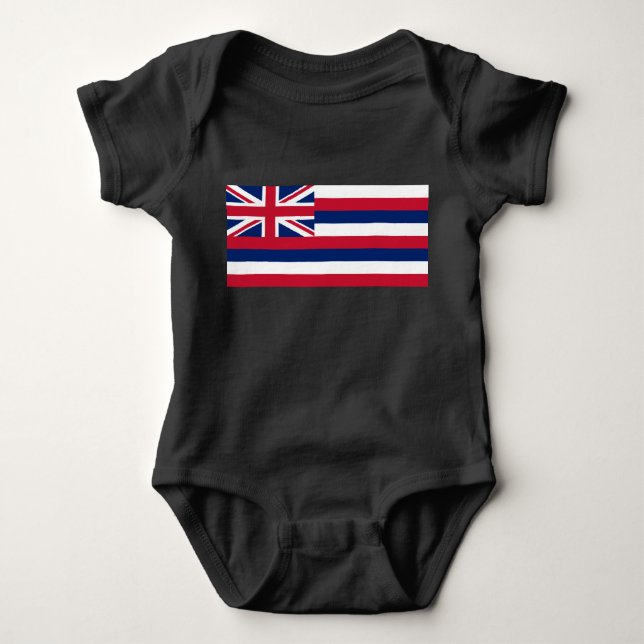 Flagge Hawaiis (US-Staat) Baby Strampler (Vorderseite)