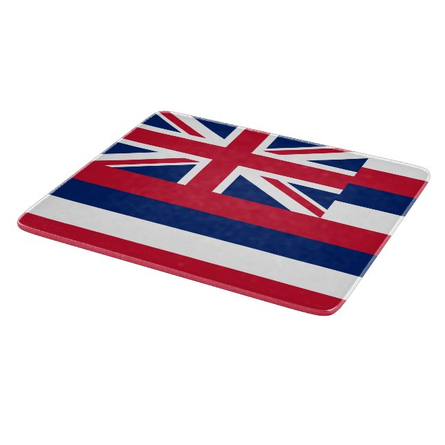 Flagge Hawaiis (US-Staat) Schneidebrett (Ecke)