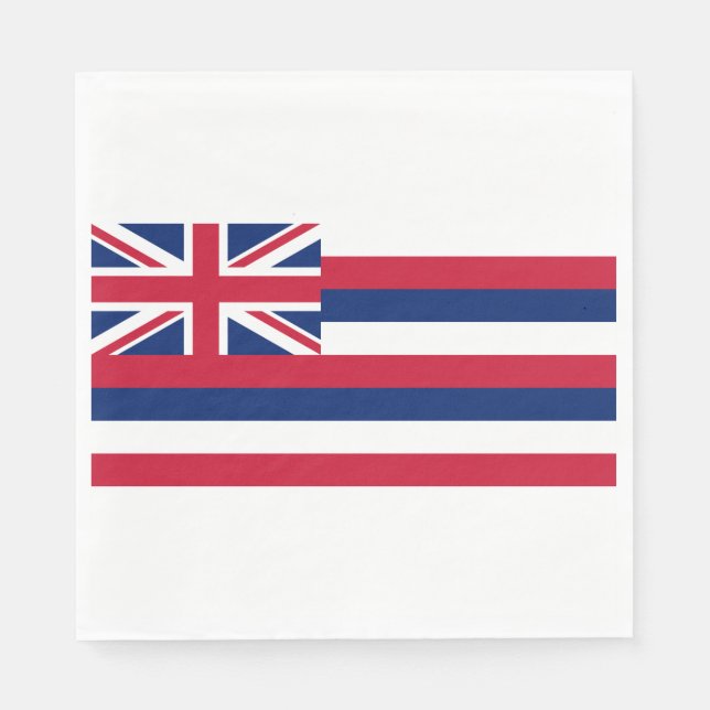 Flagge Hawaiis (US-Staat) Serviette (Vorderseite)
