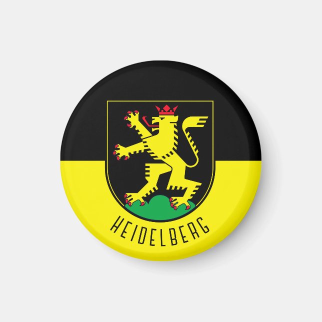 Flagge Heidelbergs - DEUTSCHLAND Magnet (Vorne)