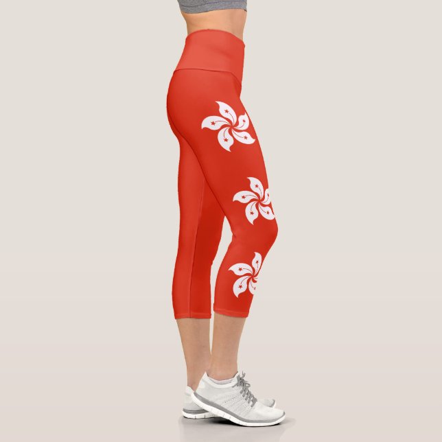 Flagge Hongkong Capri Leggings (Rechts)