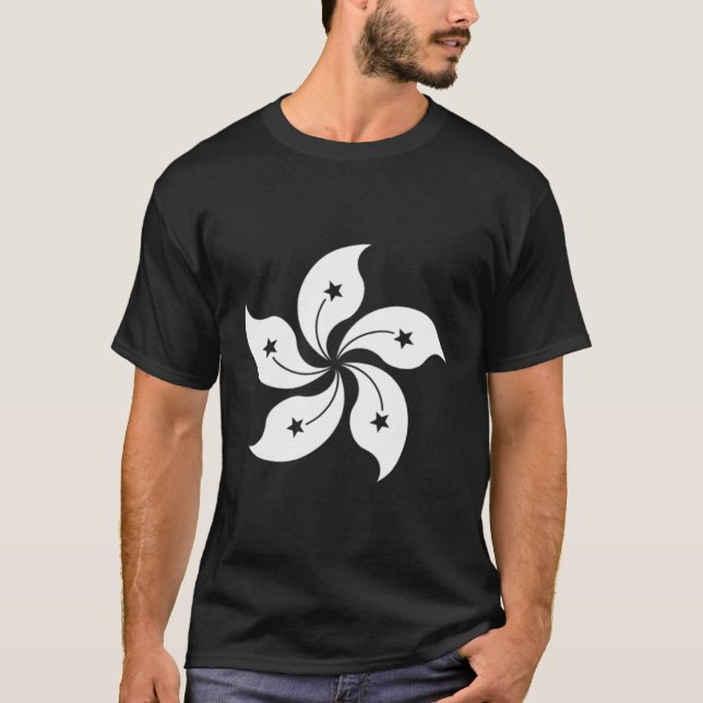 Flagge Hongkong Kongese Flaggen T-Shirt (Vorderseite)