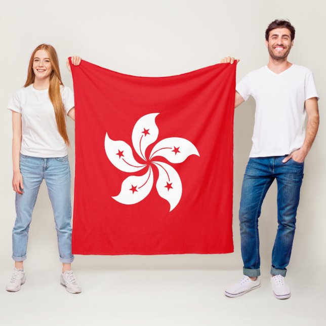Flagge Hongkongs Fleecedecke (Beispiel)
