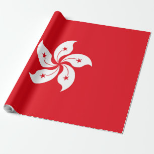 Flagge Hongkongs Geschenkpapier