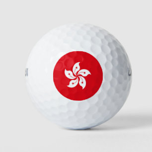 Flagge Hongkongs Golfball