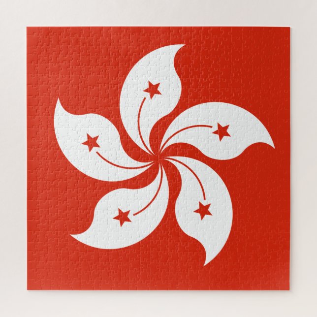 Flagge Hongkongs Jigsaw Puzzle (Vertikal)