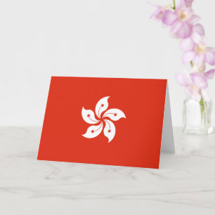 Flagge Hongkongs Karte