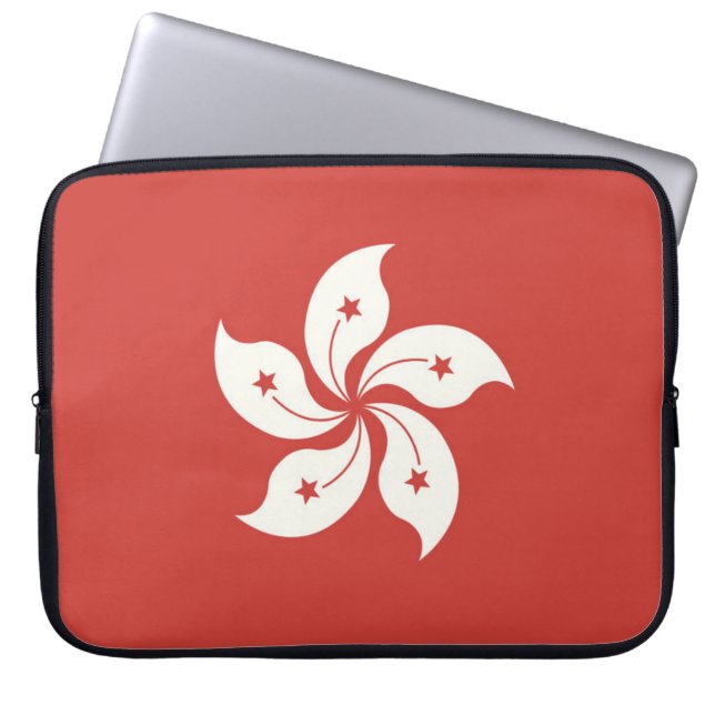 Flagge Hongkongs Laptopschutzhülle (Vorderseite)