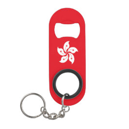 Flagge Hongkongs Mini Flaschenöffner