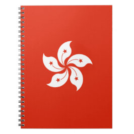 Flagge Hongkongs Notizblock