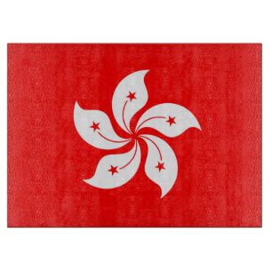 Flagge Hongkongs Schneidebrett
