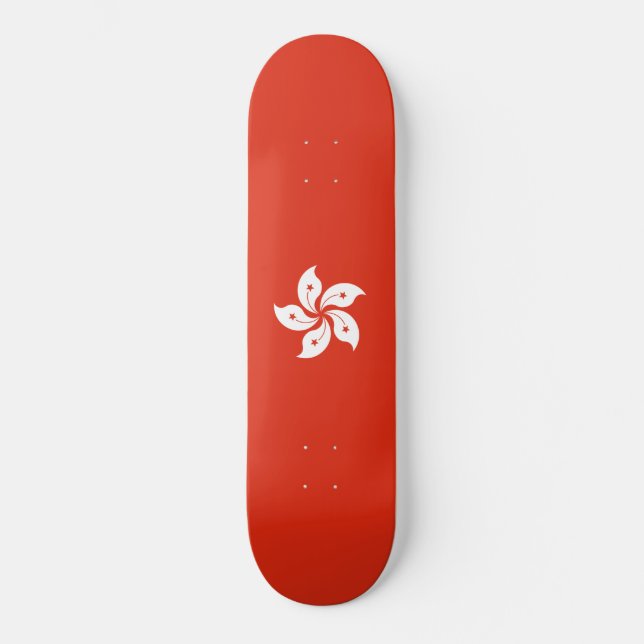 Flagge Hongkongs Skateboard (Vorderseite)