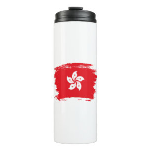 Flagge Hongkongs Thermosbecher