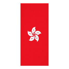 Flagge Hongkongs Werbekarte
