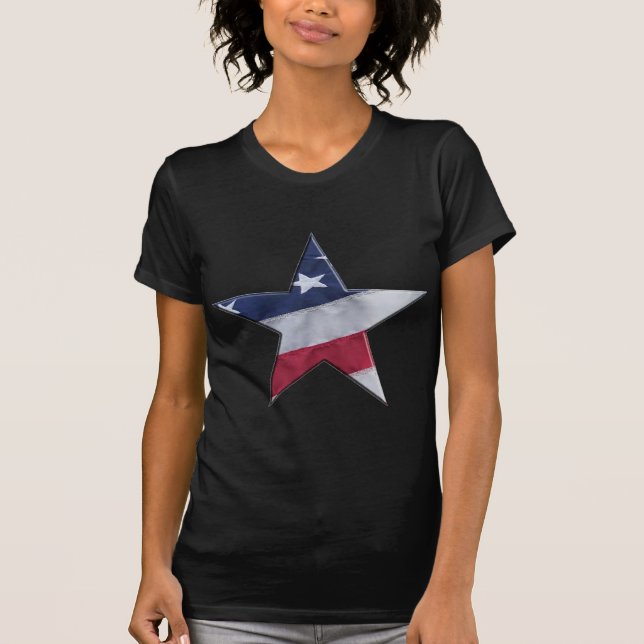 Flagge im Stern T-Shirt (Vorderseite)