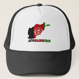 Flagge in der Karte von Afghanistan Truckerkappe