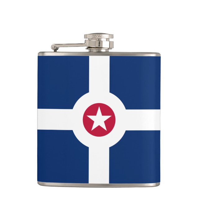 Flagge Indianapolis, Flasche Indiana Flachmann (Vorderseite)