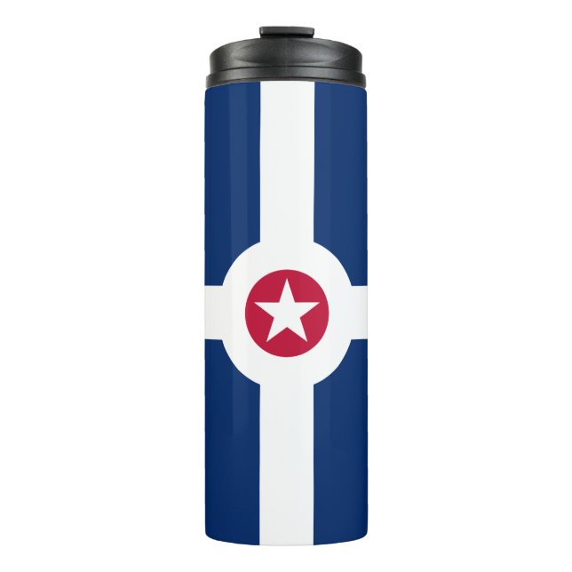 Flagge Indianapolis, Indiana Thermal Tumbler Thermosbecher (Vorderseite)
