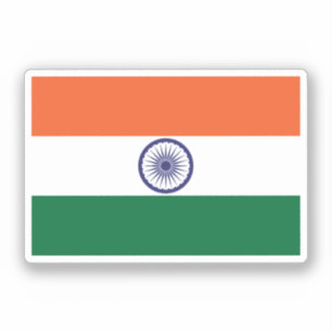 Flagge Indiens Aufkleber