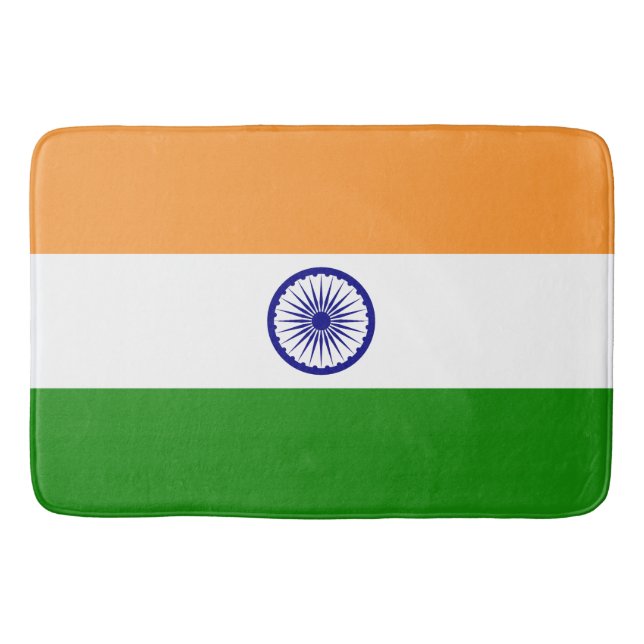 Flagge Indiens Badematte (Vorderseite)