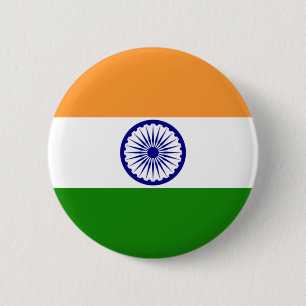 Flagge Indiens Button