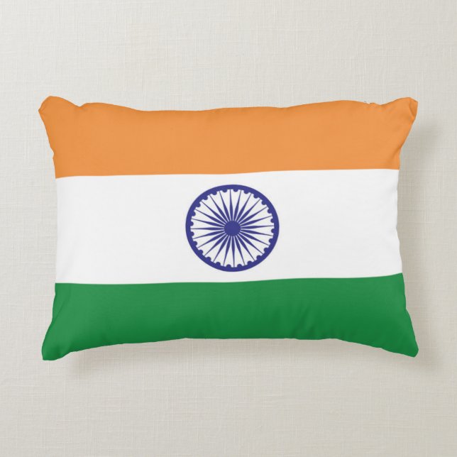 Flagge Indiens Dekokissen (Vorderseite)