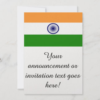 Flagge Indiens Einladung