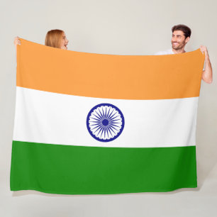 Flagge Indiens Fleecedecke