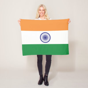 Flagge Indiens Fleecedecke