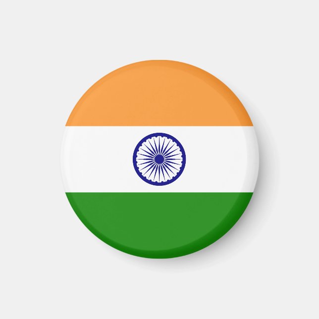 Flagge Indiens Magnet (Vorne)
