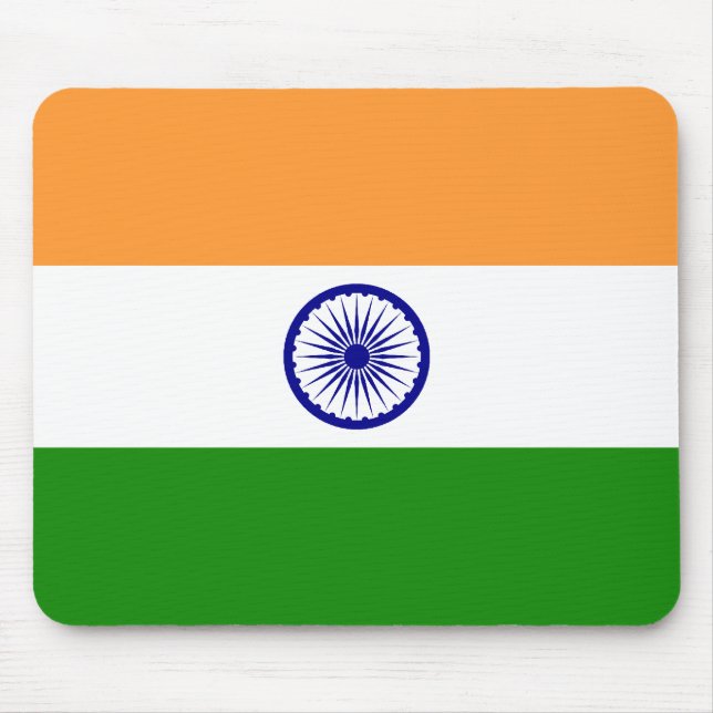 Flagge Indiens Mousepad (Vorne)