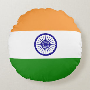 Flagge Indiens Rundes Kissen